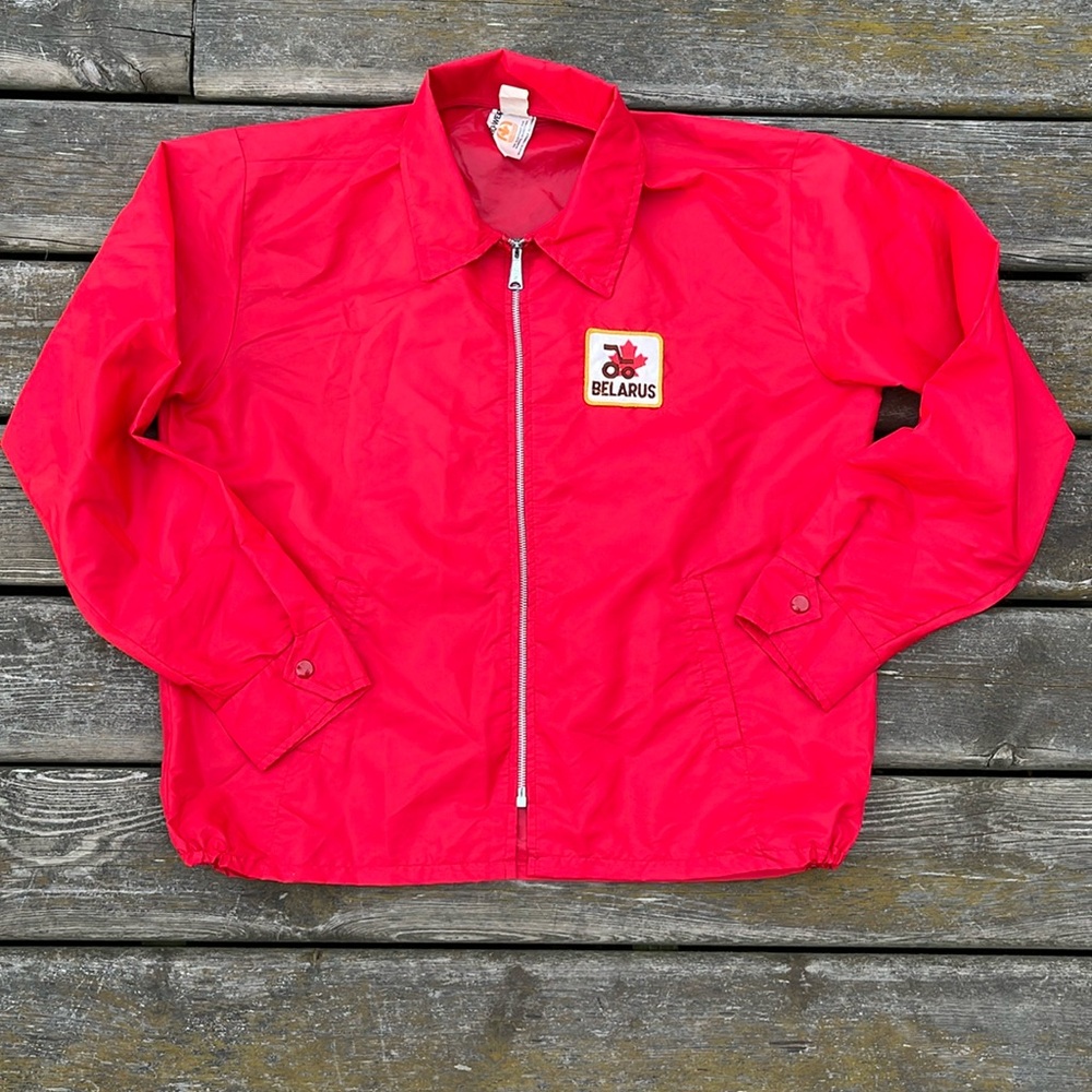 Retro Vintage Nylon Jacket Belarus Made In Canada